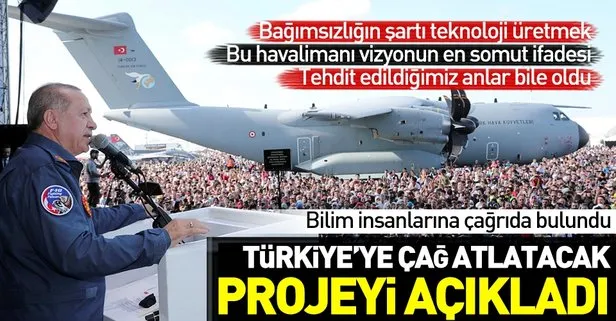 Başkan Erdoğan Teknofest'te konuştu