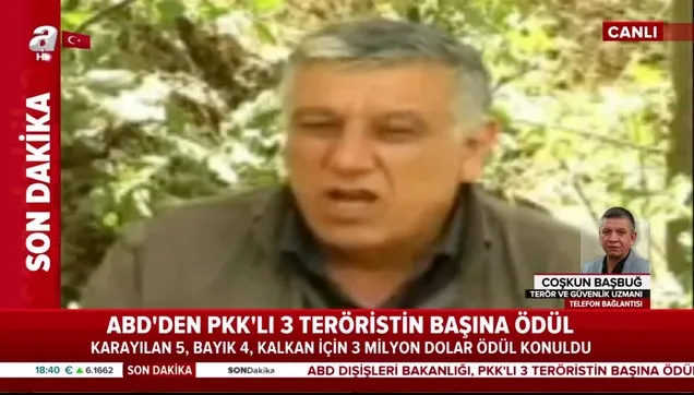ABD'den PKK'lı Murat Karayılan, Cemil Bayık ve Duran Kalkan'ın başına 12 milyon dolar ödül!