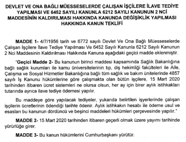 Taşeron işçilerin tediye ikramiyesi ödemeleri Mayıs ayında hesaplara yatacak!-3