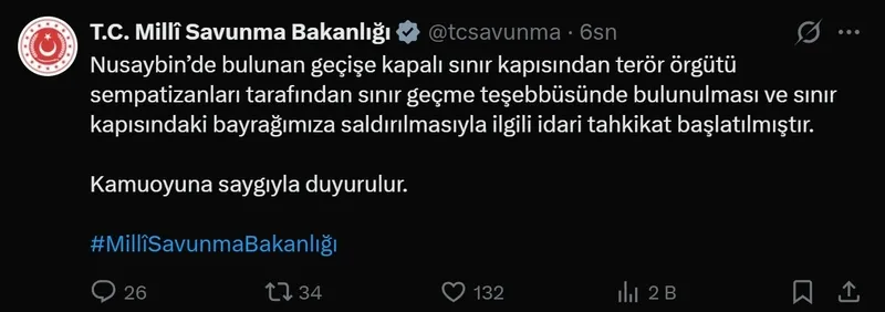 YPG'liler Nusaybin hududunda Türk bayrağına el uzattı! Kabine, AK Parti ve MSB'den peş peşe mesajlar: Kalleş saldırı cezasız kalmayacak-4
