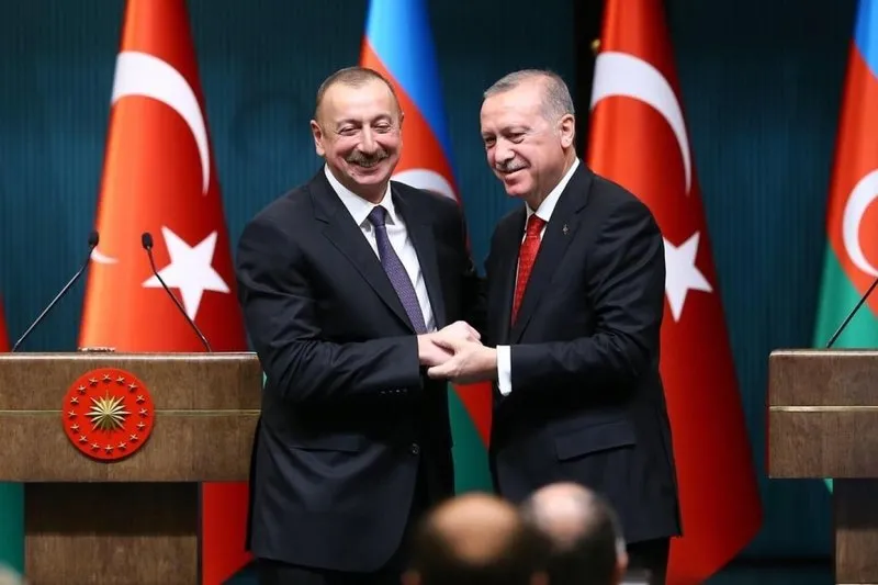 Azerbaycan Cumhurbaşkanı Haydar Aliyev ve Başkan Erdoğan