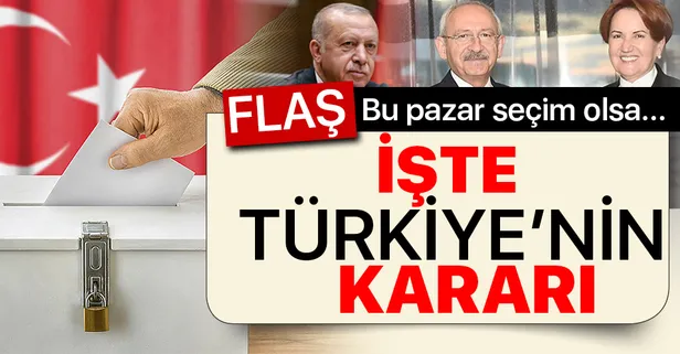 Dikkat çeken Cumhurbaşkanlığı seçim anketi! Türkiye'nin seçimi açık ara Başkan Erdoğan oldu