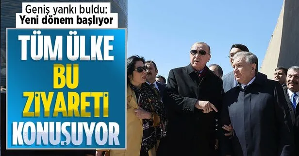 Başkan Erdoğan’ın ziyareti Özbek basınında geniş yer buldu: İş birliğinde yeni bir dönem başlıyor