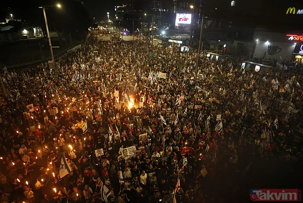 İsrail sokakları karıştı | Tel Aviv sokaklara döküldü! Katil Netanyahu'ya tepki yağdı: İstifa et - 18