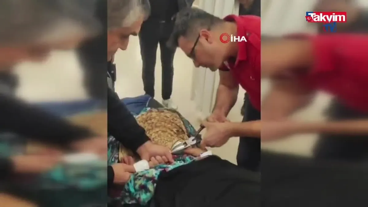Tarsus'ta kadının parmağı blendere sıkıştı