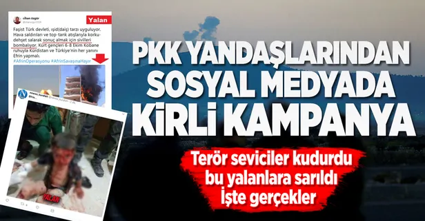 PKK yandaşlarından kirli kampanya
