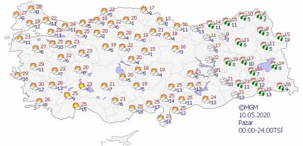 Son dakika: Meteoroloji'den 3 il için sağanak yağış uyarısı | 8 Mayıs hava durumu raporu-7