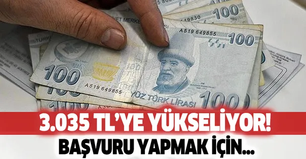 Ödemeler 2.802 liradan 3.035 liraya yükseliyor! Yeni yılda başvuru yapmak için...