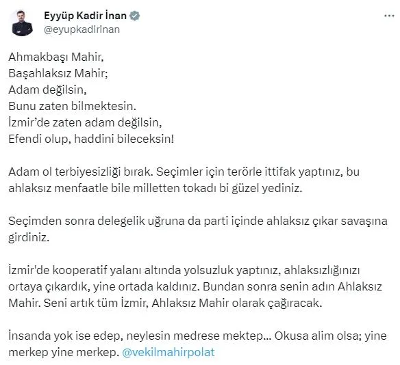 baskan-erdogani-kustah-sozlerle-hedef-alan-chp-izmir-milletvekili-mahir-polata-ak-partiden-yaylim-atesi-haddin-1693062655034.jpeg Başkan Erdoğan'ı küstah sözlerle hedef alan CHP İzmir Milletvekili Mahir Polat'a AK Parti'den yaylım ateşi: Haddini yerini bil-7