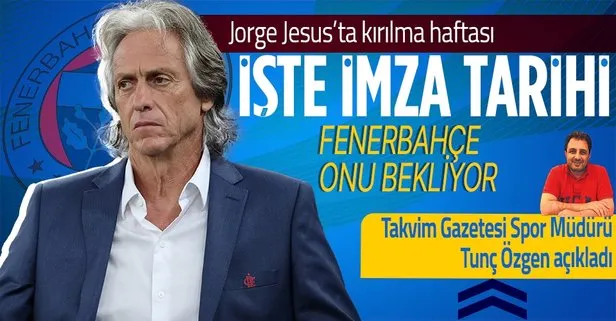Fenerbahçe’nin görüştüğü Jorge Jesus’ta son dakika!