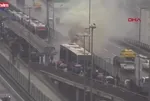 SON DAKİKA: Şişli’de metrobüste yangın