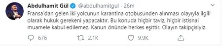 Son dakika: Bakan Gül'den o yolcularla ilgili flaş açıklama: Hukuk gerekeni yapacaktır-1