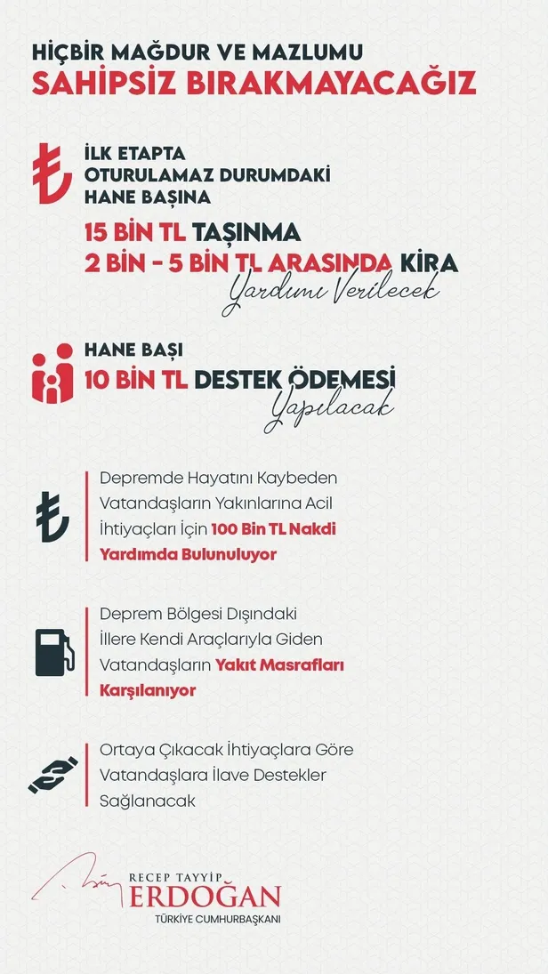 deprem-kabinesi-sonrasi-baskan-erdogan-acikladi-yakinini-kaybeden-depremzedelere-100-bin-lira-maddi-destek-kon-1676407943927.jpeg 'Deprem Kabinesi' sonrası Başkan Erdoğan açıkladı! Yakınını kaybeden depremzedelere 100 bin lira maddi destek... Konut yapımı başlıyor-6