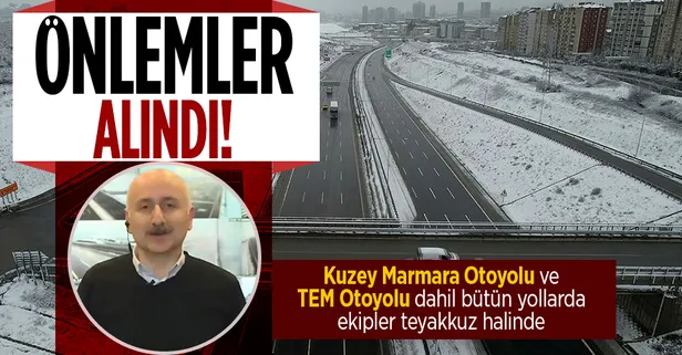 Ulaştırma ve Altyapı Bakanı Adil Karaismailoğlu kar yağışı için alınan önlemler hakkında bilgilendirmede bulundu