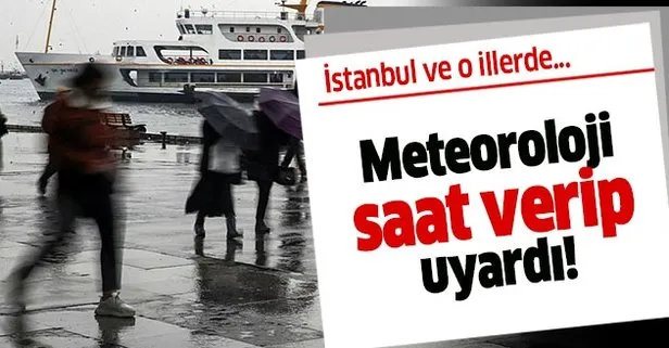 HAVA DURUMU: Meteoroloji İstanbul ve o iller için saat verdi! Sağanak, kar ve fırtına...