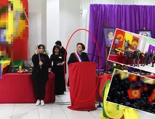 3 kişinin cenaze töreninde PKK ve Öcalan posterleri