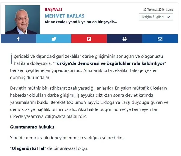 Son dakika: Duayen gazeteci Mehmet Barlas'ın vesayet odaklarına ve milli irade düşmanlarına karşı kaleme aldığı yazılar-9