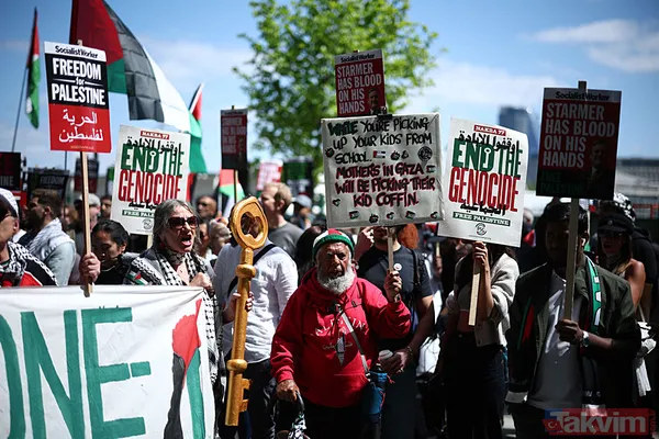Londra'da Nekbe protestosu: Binlerce kişi sokaklarda - 2
