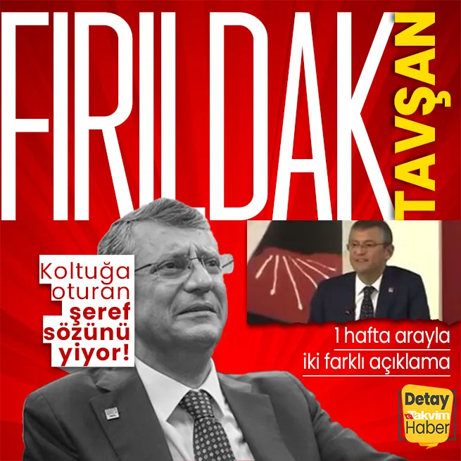 Ekrem İmamoğlunun tavşan adayı Özgür Özel, kurultayda verdiği sözden döndü! 1 hafta arayla iki farklı açıklama
