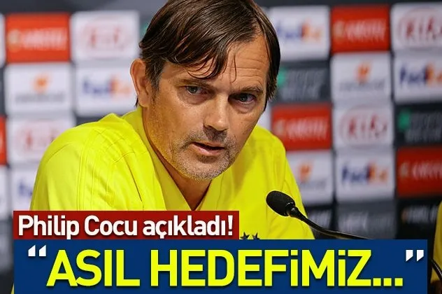 Cocu açıkladı! Asıl hedefimiz...
