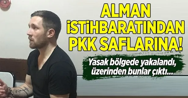 PKK’ya katılmak isteyen Alman sınırda enselendi!