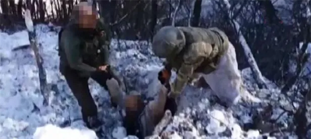 Teröristin yakalanma anı böyle görüntülendi
