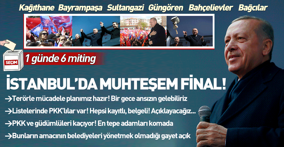 Başkan Erdoğan'dan 50 günde 102 miting