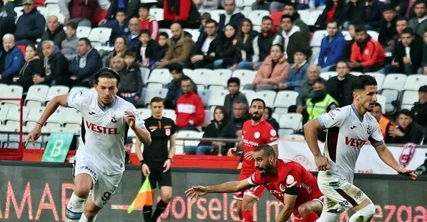 Trabzonspor öne geçtiği maçta Antalya’ya yakalandı:1-1
