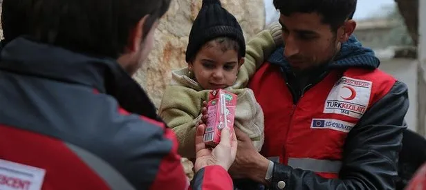 Başbakan’ın ailesinden Halepli çocuklara yardım