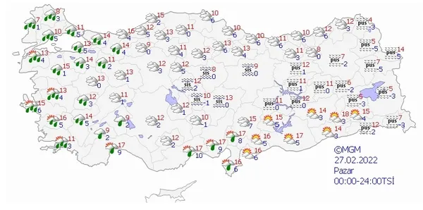 HAVA DURUMU | Kar yağışı geri geliyor! İstanbul ve Ankara için çok kritik uyarı! 27 Şubat - 3 Mart-11