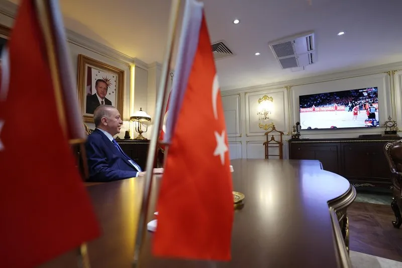 Başkan Erdoğan maçı heyecanla takip etti