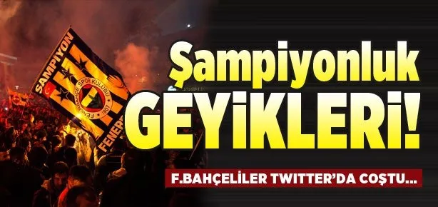 İşte şampiyonluk geyikleri!