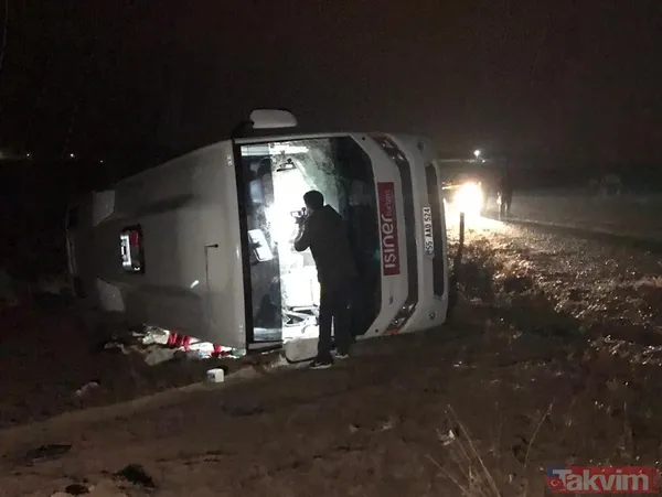 Sivas'ta sağlık çalışanlarını taşıyan tur midibüsü devrildi! Ölü ve yaralılar var - 7