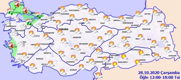 HAVA DURUMU | Meteorolojiden o illere sağanak uyarısı | 28 Ekim İstanbul'da hava nasıl olacak?-3