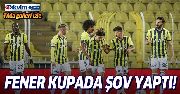 Fenerbahçe 4-0 Sivas Belediyespor | MAÇ SONUCU