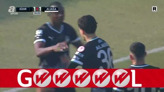 Iğdır FK 38. dakikada Aliağa FK karşısında skoru eşitledi