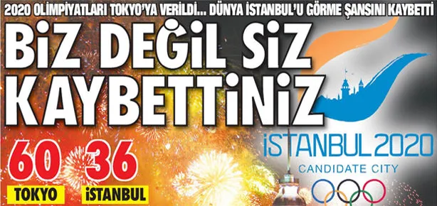 Biz değil siz kaybettiniz