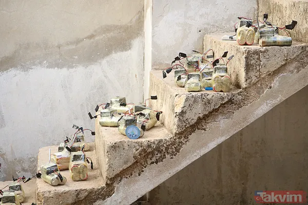 Suriye'den çarpıcı kareler... Tel Rıfat'ta hastane altlarında terör tünelleri! Tuzaklar, ele geçirilen patlayıcılar... - 17