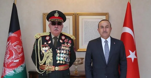 Son dakika: Dışişleri Bakanı Mevlüt Çavuşoğlu, eski Afganistan Cumhurbaşkanı Yardımcısı Mareşal Raşid Dostum’la görüştü