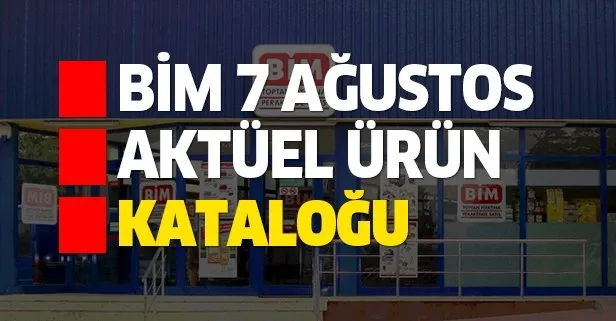 BİM 7 Ağustos aktüel kataloğuyla yeni indirimler sunuldu!