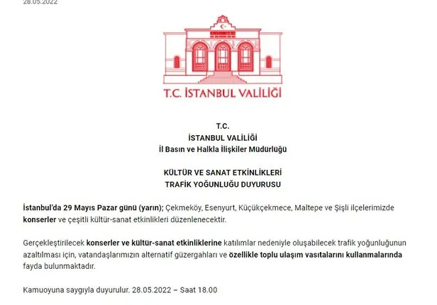 İstanbul Valiliğinden 29 Mayıs uyarısı: O güzergahlardaki yoğunluk nedeniyle toplu taşıma kullanın önerisi-6