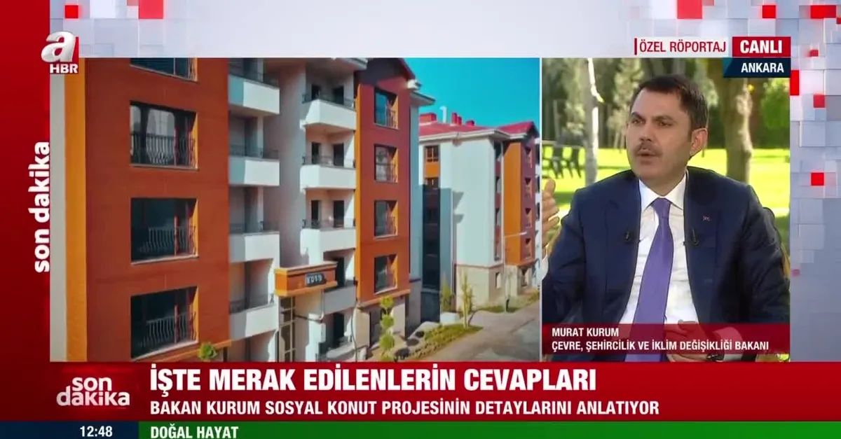 TOKİ sosyal konut taksit ödemeleri nasıl olacak? Konutların kirasında sınır olacak mı? Bakan Kurum A Haber'de yanıtladı