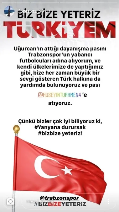 Trabzonsporlu Sosa'dan 'Milli Dayanışma Kampanyası'na destek-3