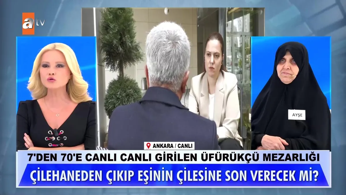 38 yıllık eşini terk eden Ayşe Hanım’ın eşi canlı yayında!