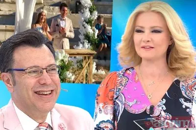 muge anli mujdeli haberi canli yayinda verdi iste adli tip uzmani mehmet sevki sozen in oglu ayberk ve gelini begum galeri takvim