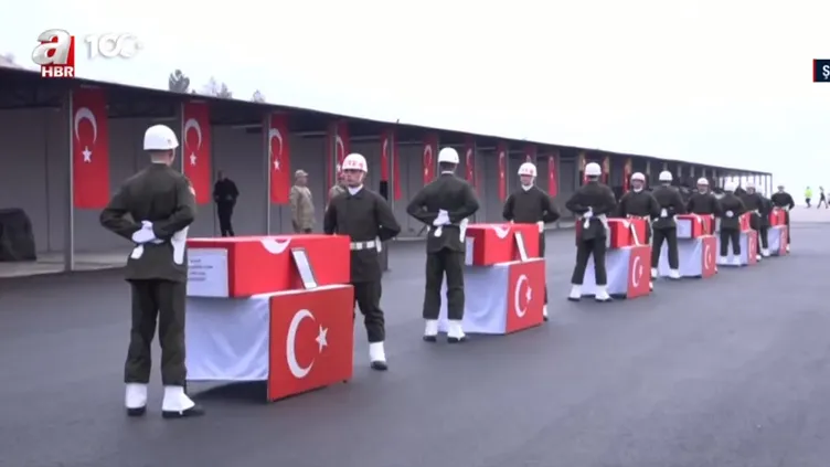 Türkiye şehitlerini uğurluyor! Şehit olan 6 asker için Şırnak'ta tören düzenlendi