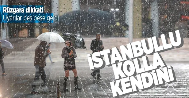 Meteoroloji ve Valilik peş peşe uyardı! İstanbul'da yağış başladı! Kuvvetli rüzgar ve fırtınaya dikkat... HAVA DURUMU