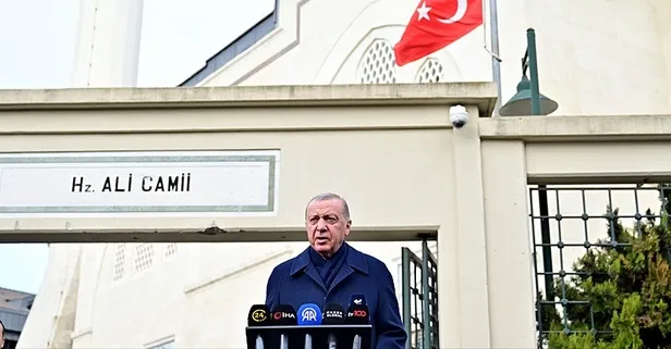 Başkan Erdoğan, cuma namazını Hz. Ali Camisi'nde kıldı