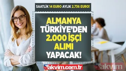 Almanya Türkiye’den 2.000 ACİL işçi alımı yapacak! Havaalanında çalışana saatlik 14 euro 25 cent aylık 2.736 euro MAAŞ! Türk işçilerin evini işveren karşılayacak!