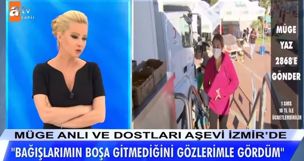 Müge Anlı canlı yayınında Mobil Aşevi Kampanyası ile İzmir depremine rekor bağış! "Boşa gitmediğini gözlerimle gördüm"-3